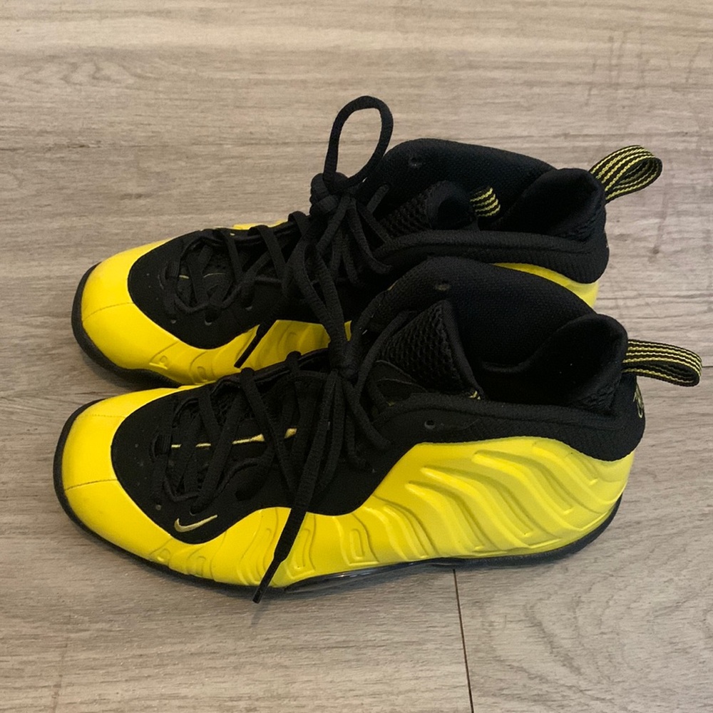 Nike Black and Yellow Foamposite